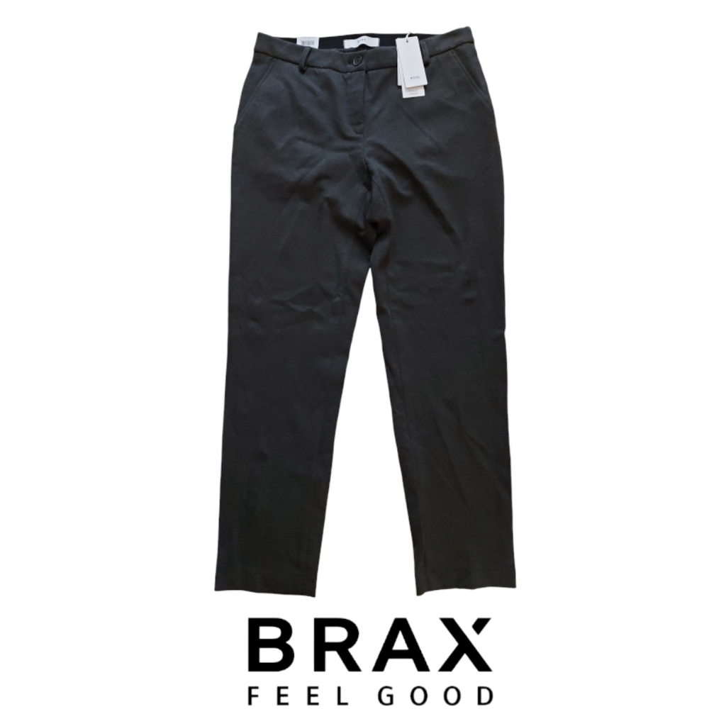 NWT Brax Maron Slim Fit Grey Pull On Chino